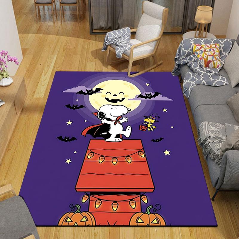 1Pc Pumpkin Parade Moonlight Rug Office Carpet Indoor Outdoor Doormat Nonslip Soft And Comfortable Living Room Christmas Halloween Gift D918101
