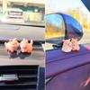 Cute Kiss Face Animal Car Dashboard Decoration, Funny Micro Landscape Car Interior Rear Mirror