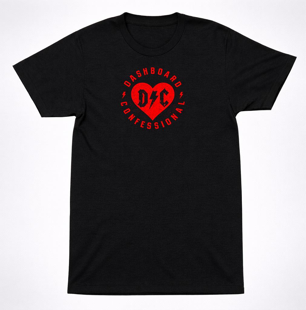 Dashboard Confessional DC Dash So Impossible Logo T-Shirt Emo Acoustic Band Tee S разноцветный
