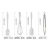 All-in-one silicone spatula, food-grade, high-temperature resistant oil brush, egg beater, home baking tool set