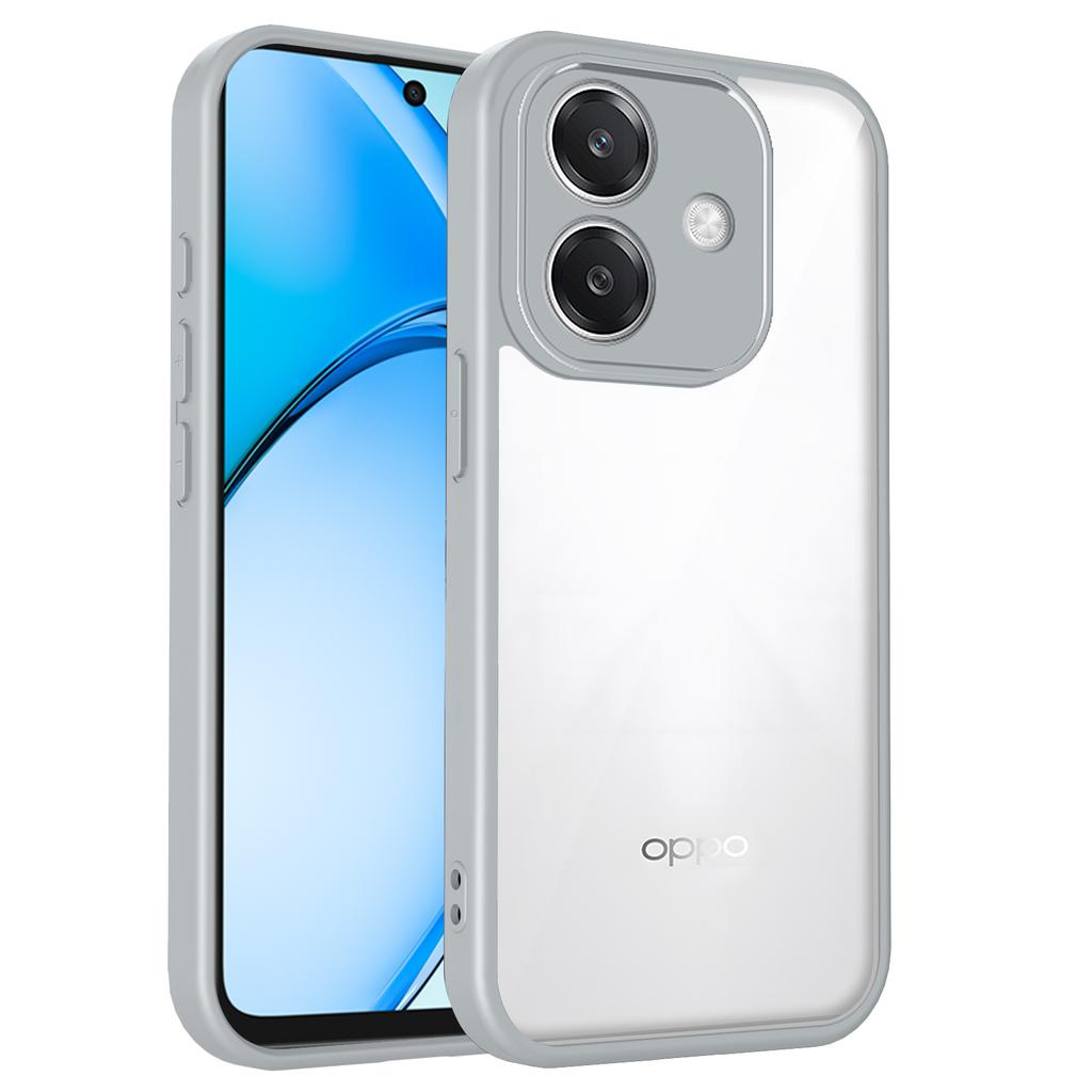 EUCAGR For Oppo A3X 4G Case Air Cushion Shockproof Silicone Bumper Clear Matte Back Cover Hard Phone Case for Oppo A3X