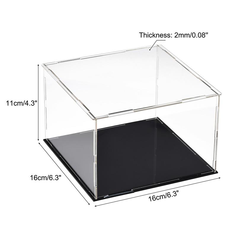 Clear Acrylic Display Case Box Dustproof Storage Countertop Box Protection Showcase Cube Figures Collectibles Model Toy Show Box