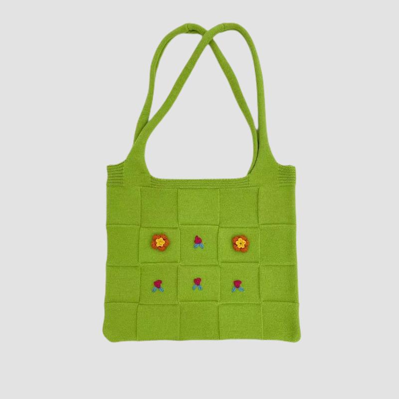 Women's Hand Embroidered Tote Bag Large Capacity Shoulder Bag
