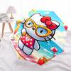 1PC Hello Kitty Beach Vacation Automatic Open/Close Umbrella, 8-Rib Sturdy Frame, Lightweight Portable Umbrella, Commute, Business - Ideal Gift for Fr