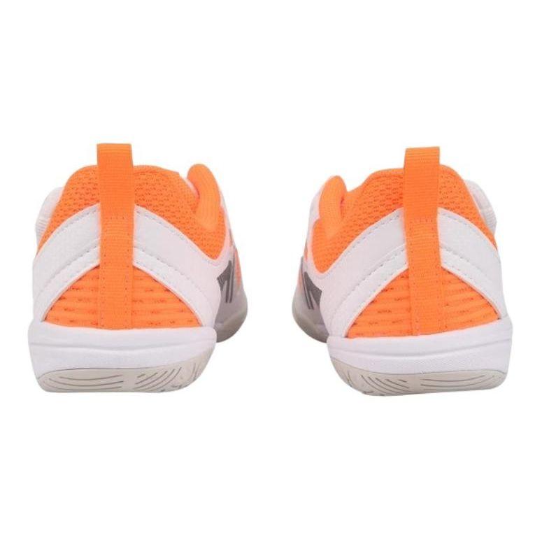 Li Ning Kids Table Tennis Non-Slip Shock Absorbing Wear-Resistant Breathable Support Low-Top Training Shoes Kids Training Shoes White Orange APTU017-1