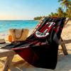 Ac Milan Customize Text Beach Towel High Absorbency & Quick-Dry Suitable for Swimming Gym Camping Yoga Vacation