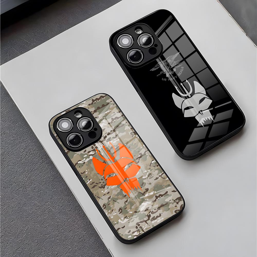 PRF Police S-SEAL Team Phone Case For IPhone 15 Pro Max 14 Plus 17 Pro Max 12 11 13 X XR XS 16 Plus Air SE Glass Cover