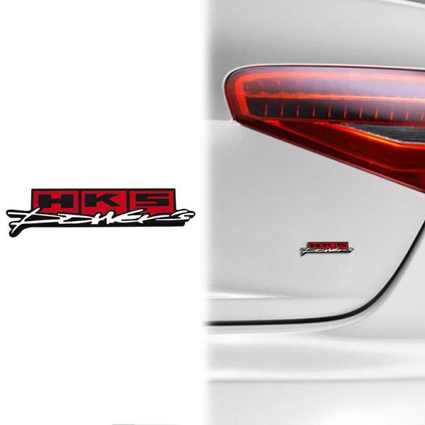 Autozubehör Metall HKS Power Stereo Modifiziertes Emblem Heckkoffer Karosserie Abzeichen Aufkleber für Auto Motorrad