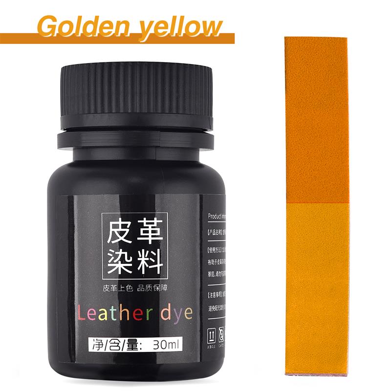 30ml/Bottle Leather Coloring Pigment Dye Liquid Leather Repair Refurbish For Car Seat Bag Shoes Sneakers Leather Skin Care Craft