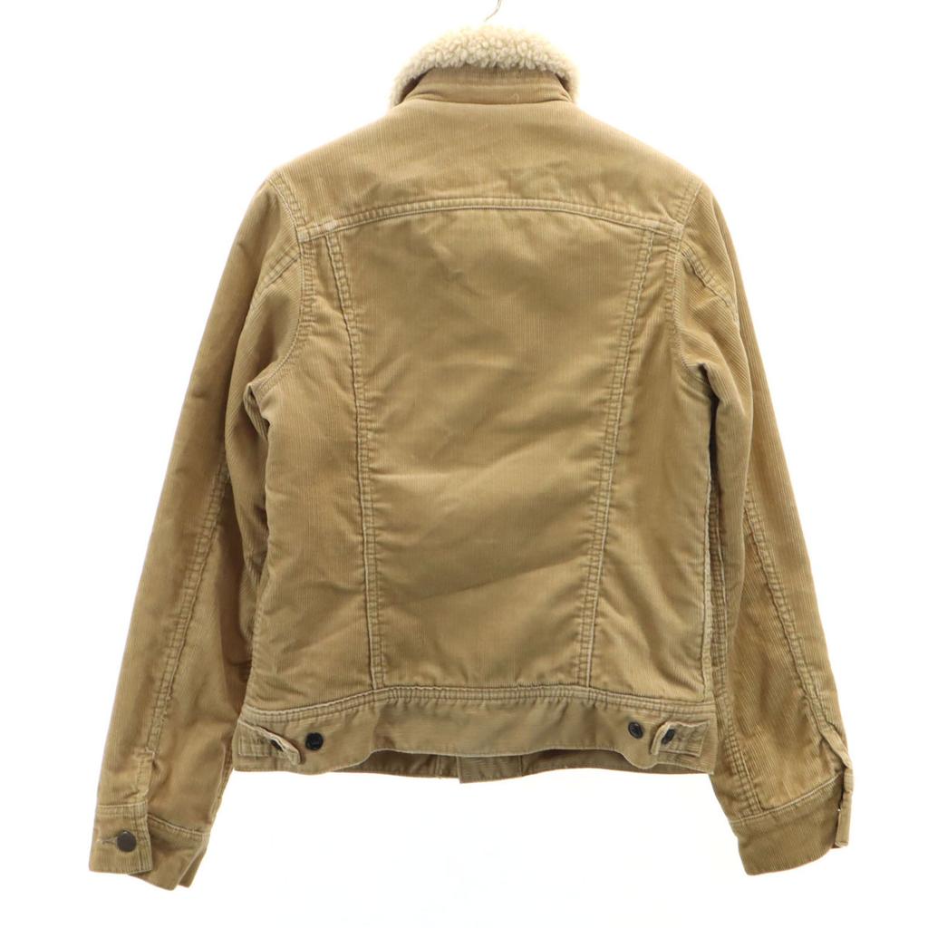 Lee STORM RIDER Corduroy Trucker Jacket 36 beige Back bore Women Used