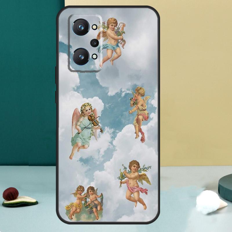 Renaissance Angels In Sky For Realme GT 7 Pro GT 5 6 6T C67 C61 C55 C53 C51 C21Y C25S C75 10 11 12 13 14 Pro Plus Case