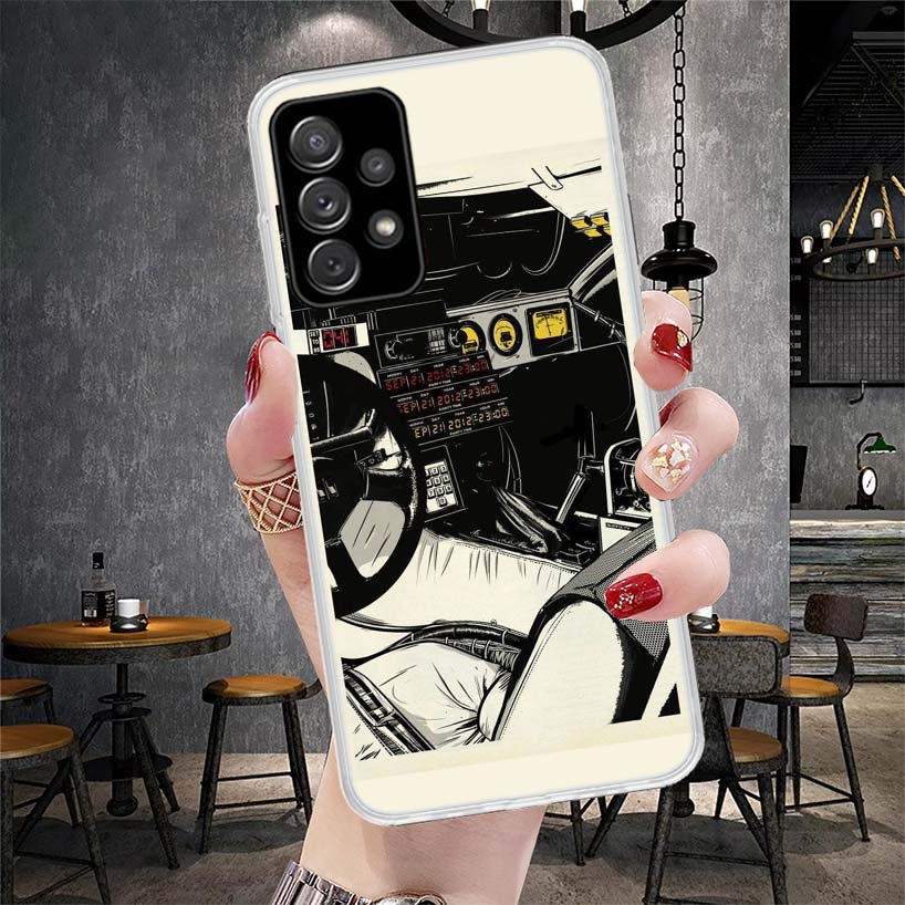Back To The Future Time Machine Soft Phone Case For Samsung Galaxy S22 S23 S24 S25 Edge S26 Ultra S20 FE S21 Plus + Fundas Coque