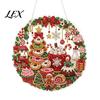 Festive Tree Ornament Crafting Christmas Rhinestone Painting Suncatcher Kit, DIY Faux Pearl Art Xmas Crafts for Adults Beginner, Acrylic Decorative