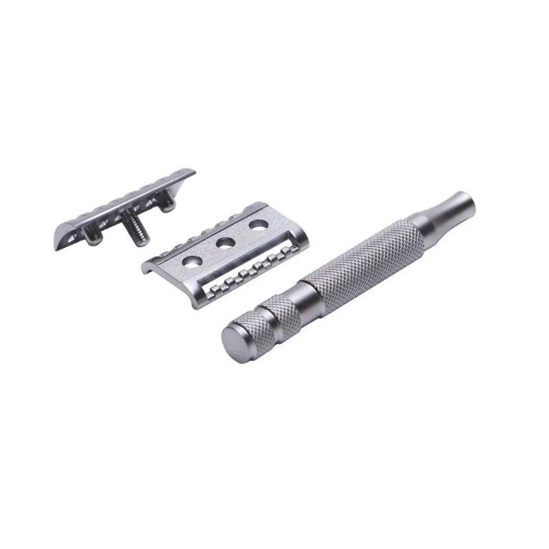 Yaqi Mens Portable Stainless Steel Handle KNIGHT-HELMET Safety Razor For Travel Home High Quality Shaving Razor New