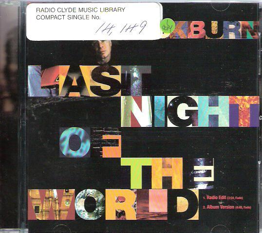 CD БРЮС КОКБЕРН Last Night Of The World VRCD0407 Rykodisc 1999 США Рок Б/у
