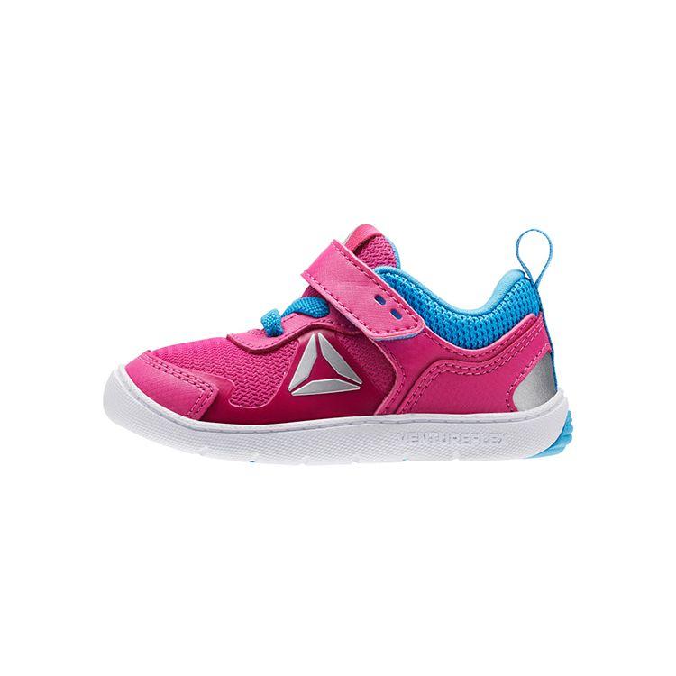 Reebok Ventureflex Stride 5.0 Non-Slip Durable Toddler Shoes Low Top Baby sneaker Pink Blue BS5605