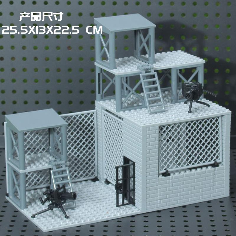 DIY Assembling Toy Building Block Model MOC Scene Armory Military Base Children Birthday Party Gift Children's Educational Toys