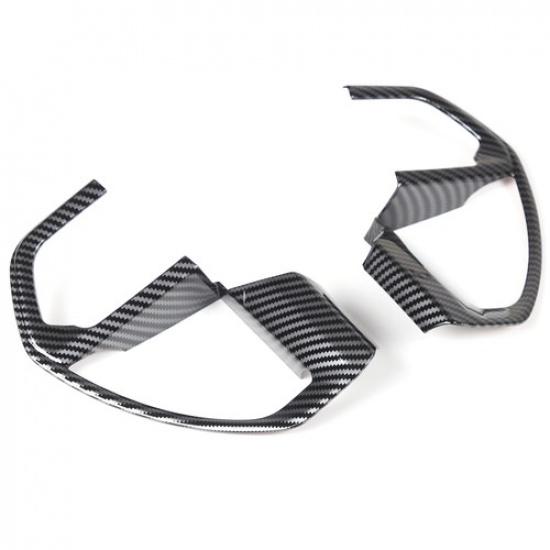 ABS Carbon Fiber Steering Wheel Button sticker cover For Toyota Tacoma 2024