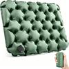 Outdoor Camping Inflatable Mattress, Foot Step On Automatic Inflatable Mattress, Press Rhombus TPU with Pillow Camping Tent Sleeping Mat