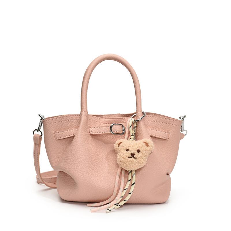 Foreign order premium sense bag women's large capacity 2025 new summer versatile messenger casual hand-held pleated bucket bag