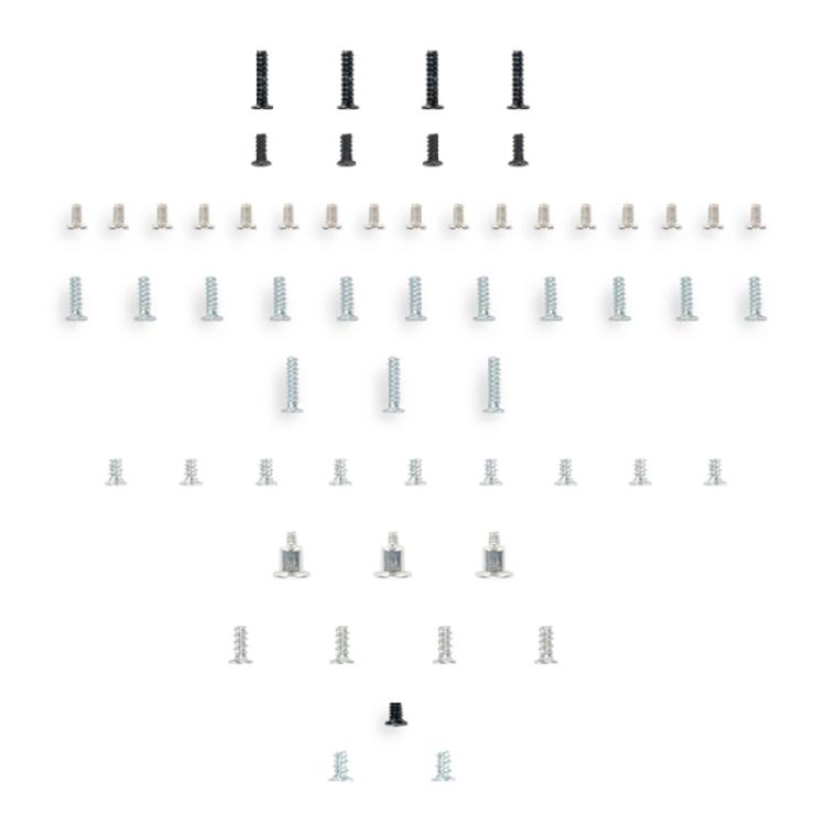 

58Pcs Game Host Internal External Metal Screw Set Full Set Screws Gaming Accessories Screws for Lite 1