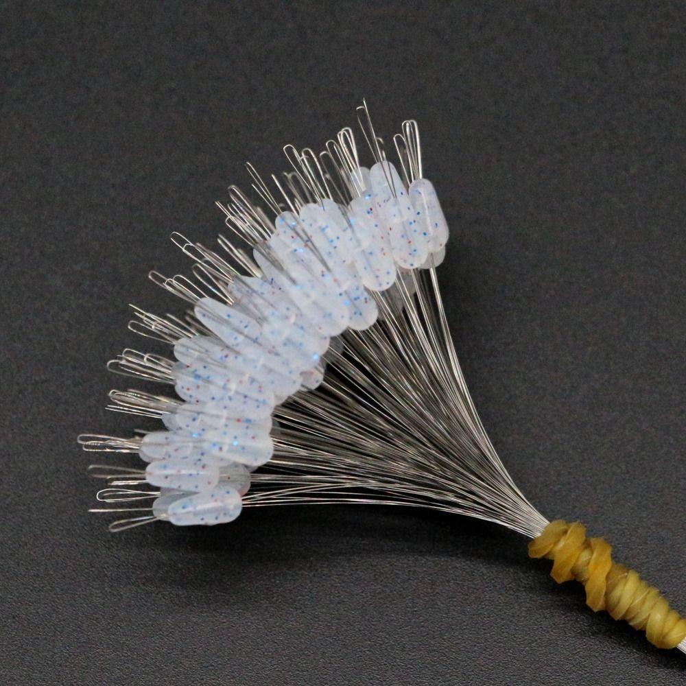 300pcs Float Fishing Bobber Stopper Fishing Supply Space Beans New Rubber Bean  Lakes Rivers Sea