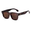 Classic Rivet Square Sunglasses Women Men Vintage Tortoiseshell Frame UV400 Protection Fashion Sun Glasses S24115