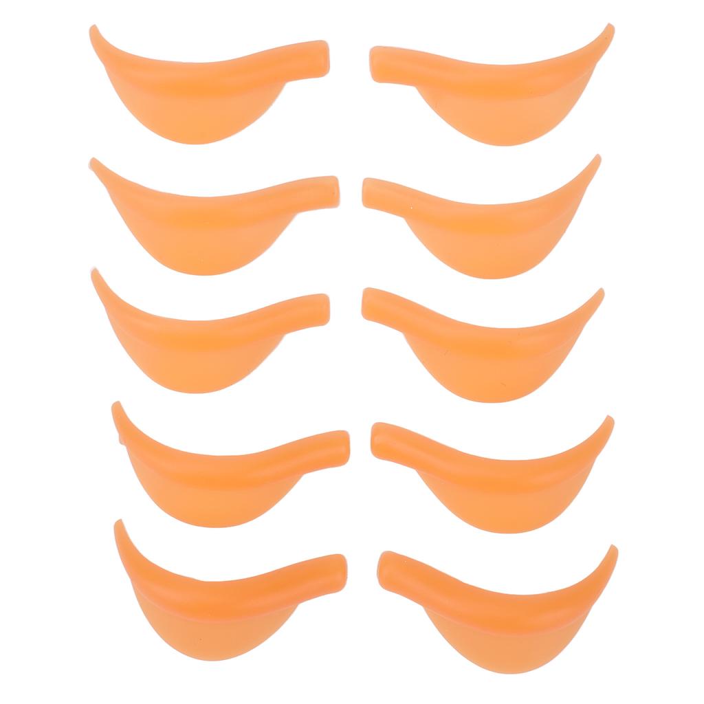 5 Pairs Silicone Eyelash Perming Curler 5 Sizes Reusable Soft Lash Lift Shields Rods for Beauty