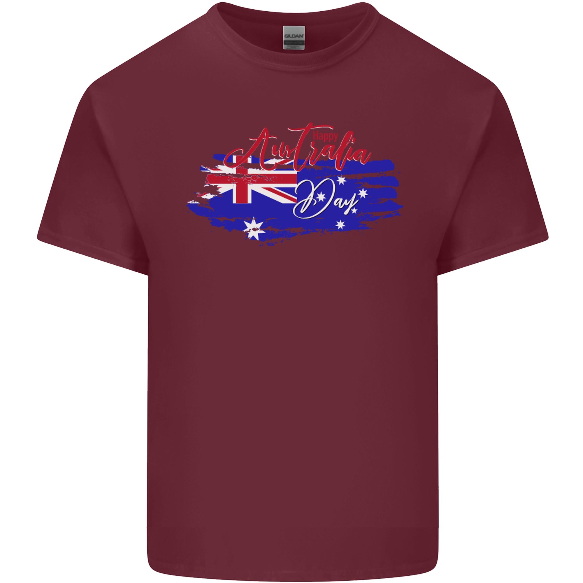 Happy Australia National Day Flag Unisexs Light Cotton TShirt S
