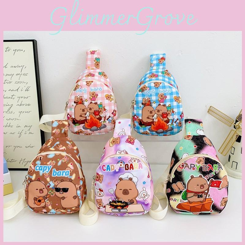 Capybara Printed Cartoon Children Shoulder Bags Fashion Outdoor Bag Crossbody