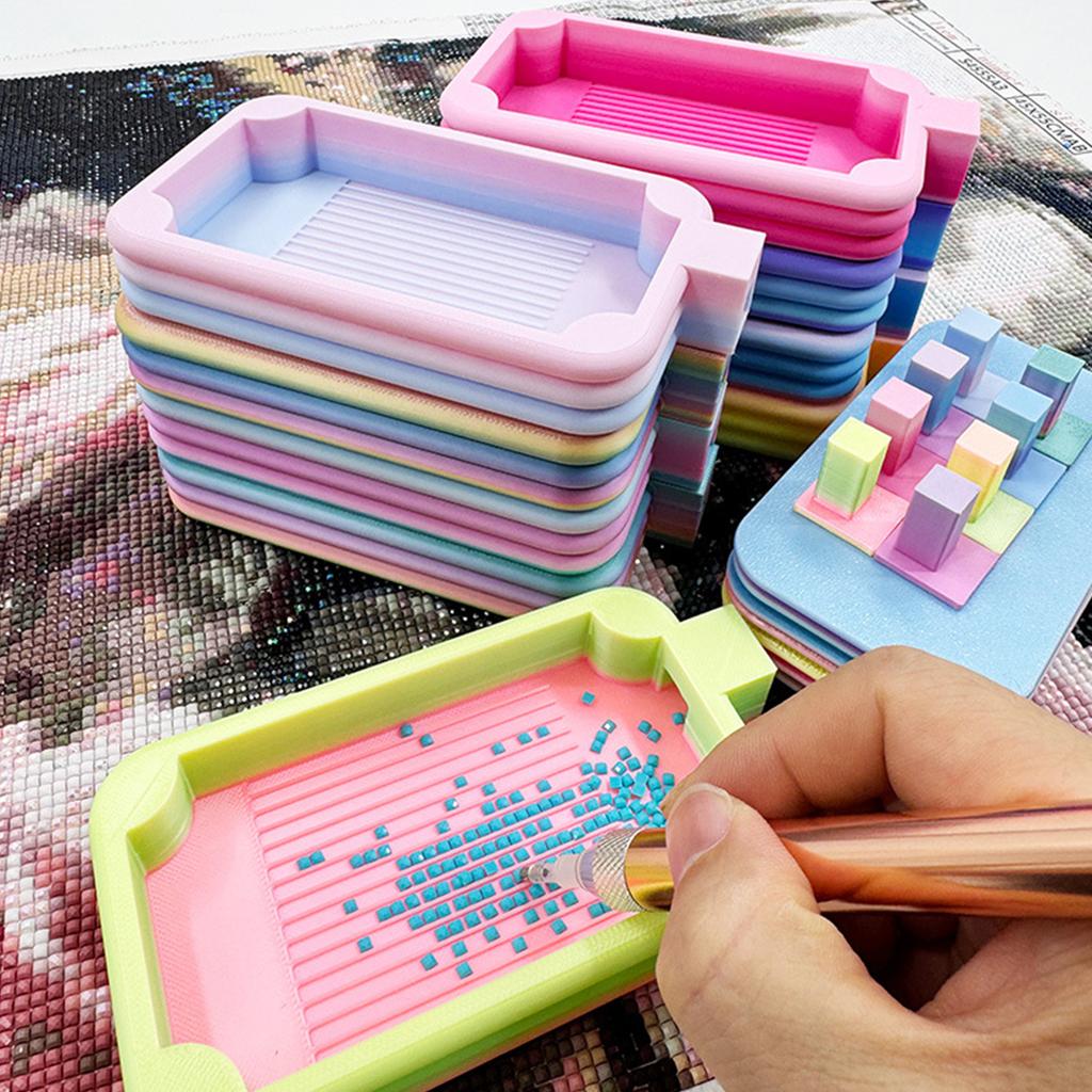 Diamond Painting Drill Plate Plastic Bead Rhinestone Diamond Sorting Tray Diamond Art Painting Bead Sorting Tray