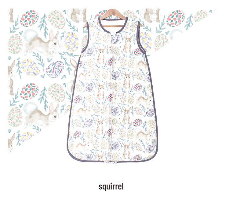 Sac de dormit convertibil pentru bebeluși din muselină de bumbac bambus cu picioare separabile - Primăvară/Vară