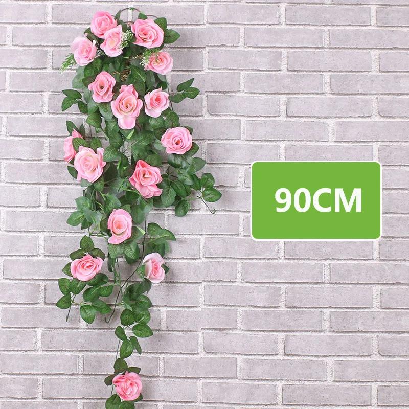 Hanging Artificial Silk Morning Glory Imitation Flower Vine Wedding Garden Decor Fake Plant Vibrantly Color Flower Wall Decor