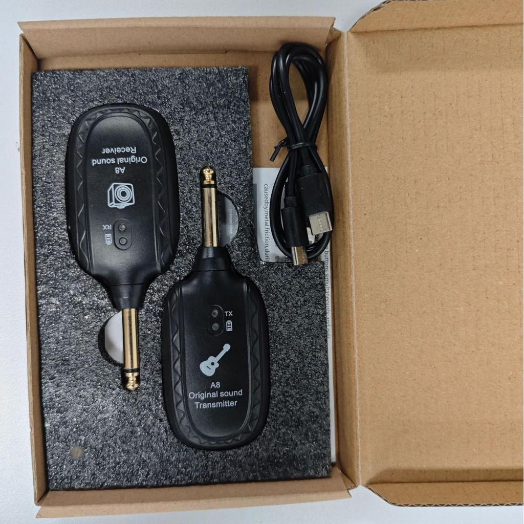 A8 Wireless Transceiver: Electric Guitar & Bass Audio Transmitter/Receiver.