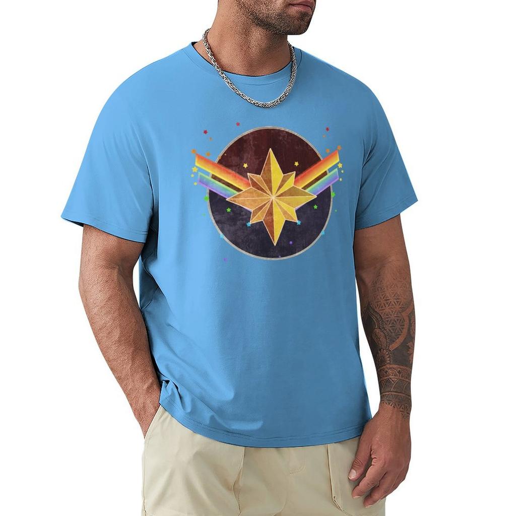 Rainbow Captain 2 T-Shirt Grafik T-Shirt Vintage Vintage Anime Shirt Kawaii Kleidung Herren Vintage T-Shirts