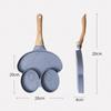 Wooden Handle MIni Omelette Pan Frog Smiley Grilled Steak Cooking Pan  Gas Induction Cooker