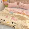 Hello Kitty 2026 Summer Quilt Set: New Style, Air Conditioning Compatible, Machine Washable, Single Student Four-Piece.