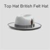Elegant Woven Belt Hat Cosplay Costume All Matching Panama Hat Stage Performers Dancing Hat Adult Winter Warm Wool Hat
