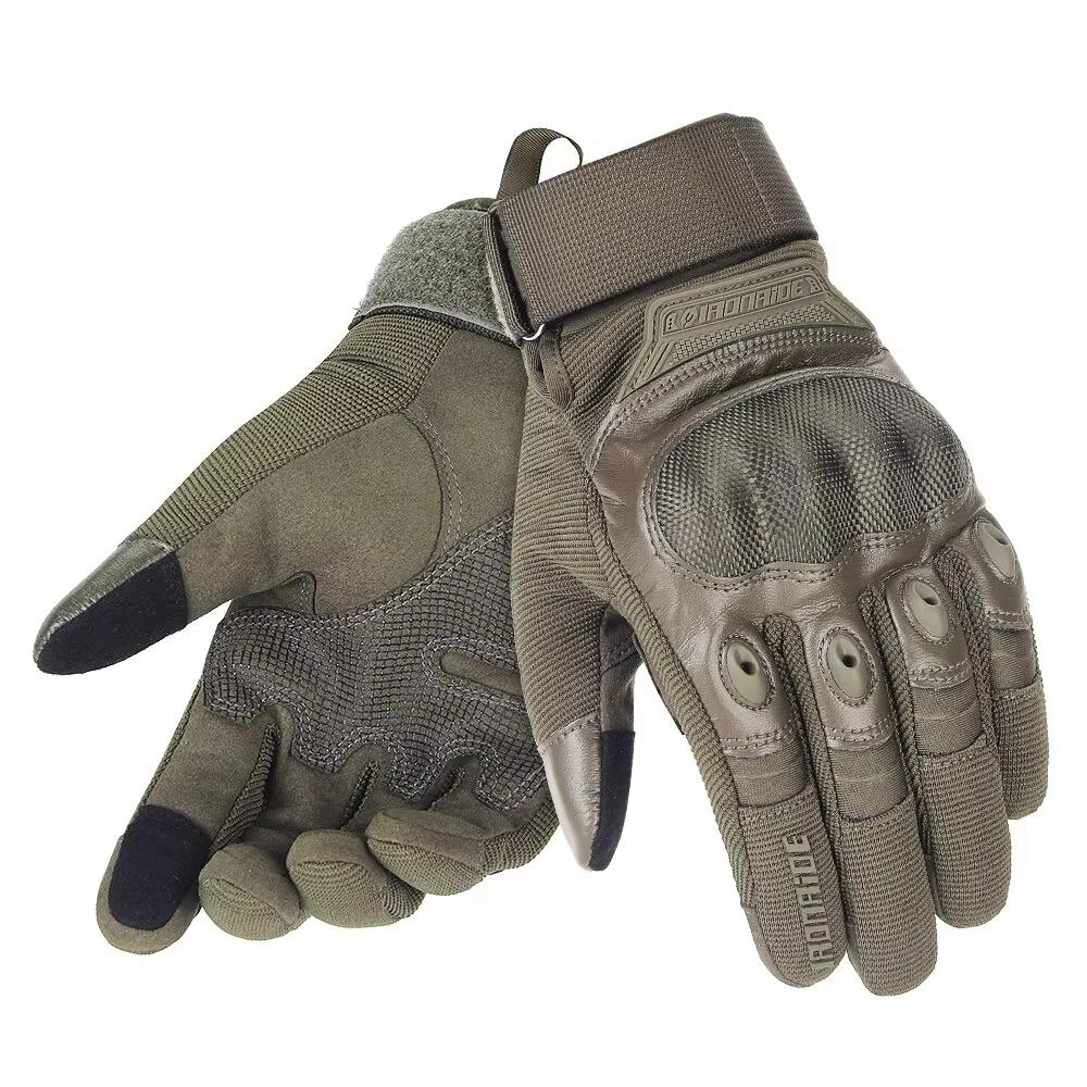 Men s Military Tactical Gloves - Durable Outdoor Gloves for Shooting Hunting Airsoft Moto Motocross, Full Finger Protective Gear M