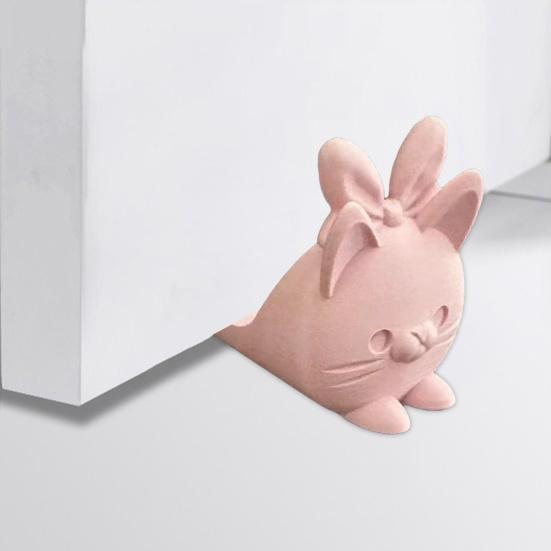 3D Printed Door Stoppers, Cute Cat Door Stopper Wedge, Thick Stable Non-Slip Windproof Anti-Collision Doorstop for Home Floor Desktop Ornament