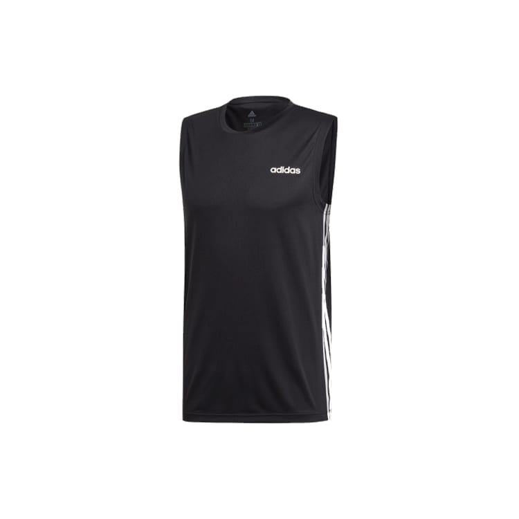 Adidas Tank Tops Men's Black Crew Neck Moderate Straight Fit DT3047
