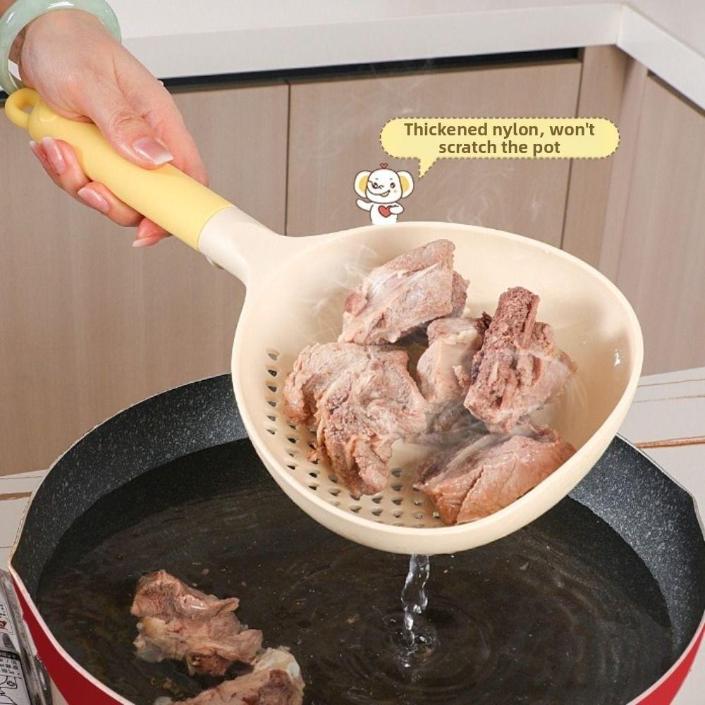 Big Size Soup Ladle & Colander High Heat Resistant Noodle Pasta Colander  Restaurant