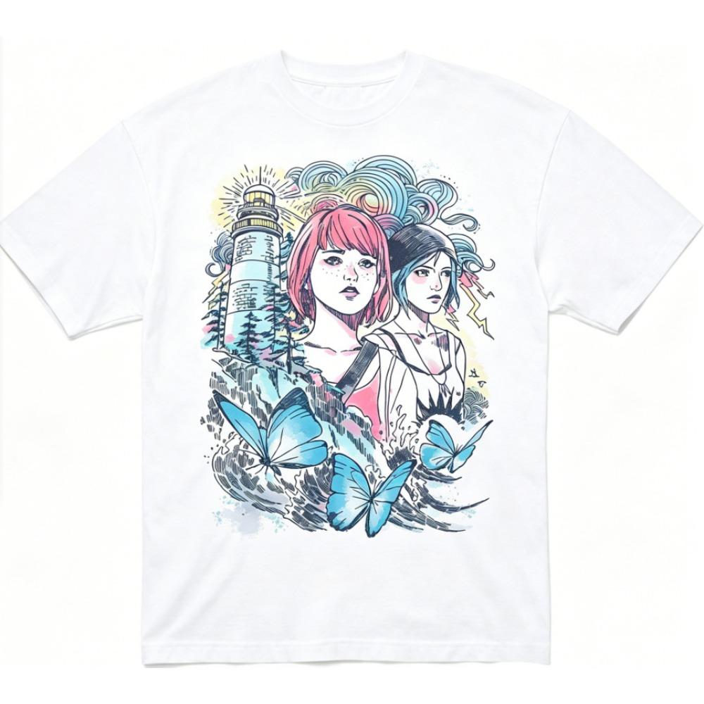 Life Is Strange Anime Lover T Shirt Year Round Clothing Personality Clothes Plus Size Unisex New Model Couples High Quality Soft