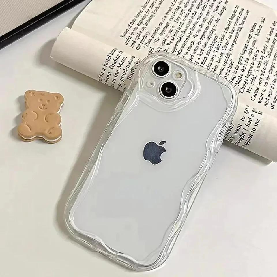 Soft Transparent Shockproof Phone Case For iPhone16 15 14 11 Pro 13 12 XS Max X XR 8 7 Plus Camera Lens Protection Rear Cov