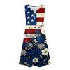 Women's Fashionable Casual Independence Day Print Dress