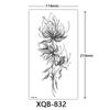 Small Full Arm Tattoo Sticker, Flower Letters, Plain Flower Tattoo Sticker Tattoo