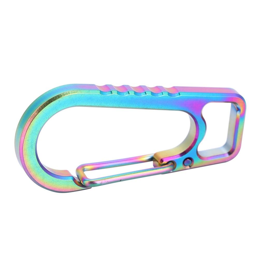 Spring Loaded Keychain Carabiner Multicolor Snap Hook New Belt Hang for Flashlight