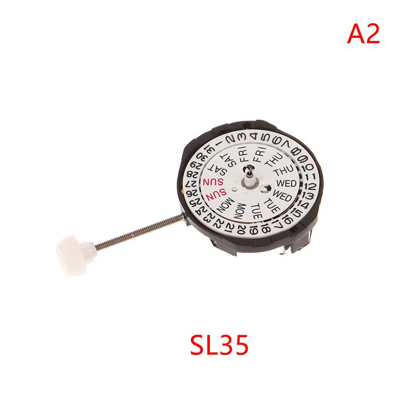 Sl25/Sl28/Sl68 Quartz Watch Movement Replacement 3 Hands Bilingual Dual Calendar Watch Repair Accessories For Watchmaker
