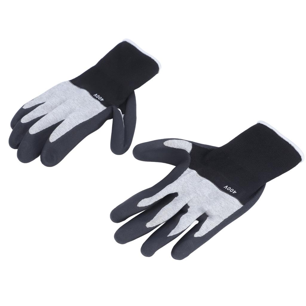 Insulated Electrician Gloves 400V High Voltage Resistant Flame Retardant Rubber Non Slip Texture Pre