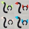 Furry Cat Ears 3D Devil's Sweetheart Tail Fashion Halloween Costume Cosplay Props  All Saints' Day